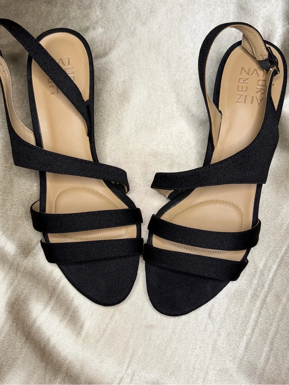 Naturalizer Taimi Women's Strappy Mid Heel Slingback Dress Sandals 8.5
